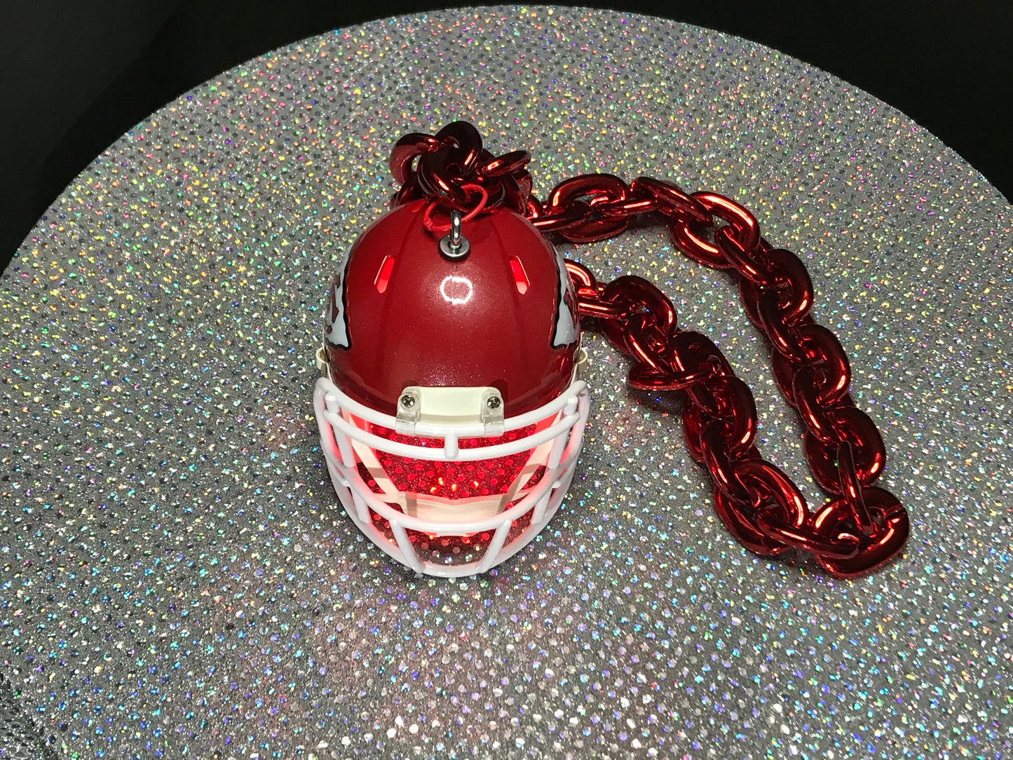 Kansas City Chiefs Custom Chain Helmet
