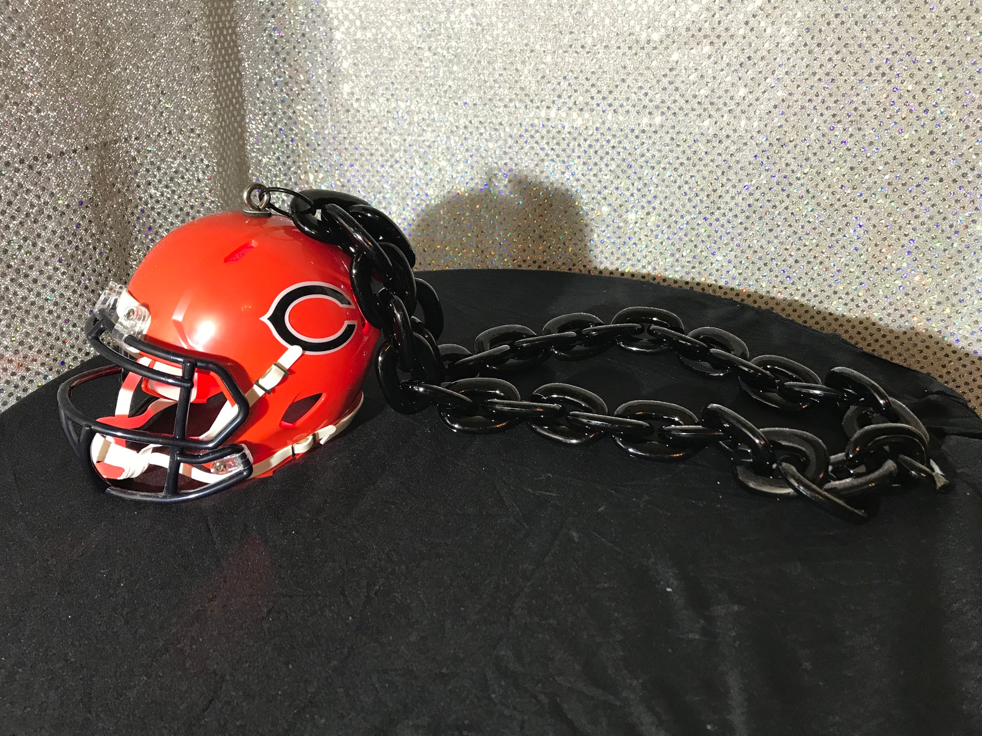 chicago bears nfl infrared football helmet heater Chicago bears – Stingers Custom Chain Mini Helmets