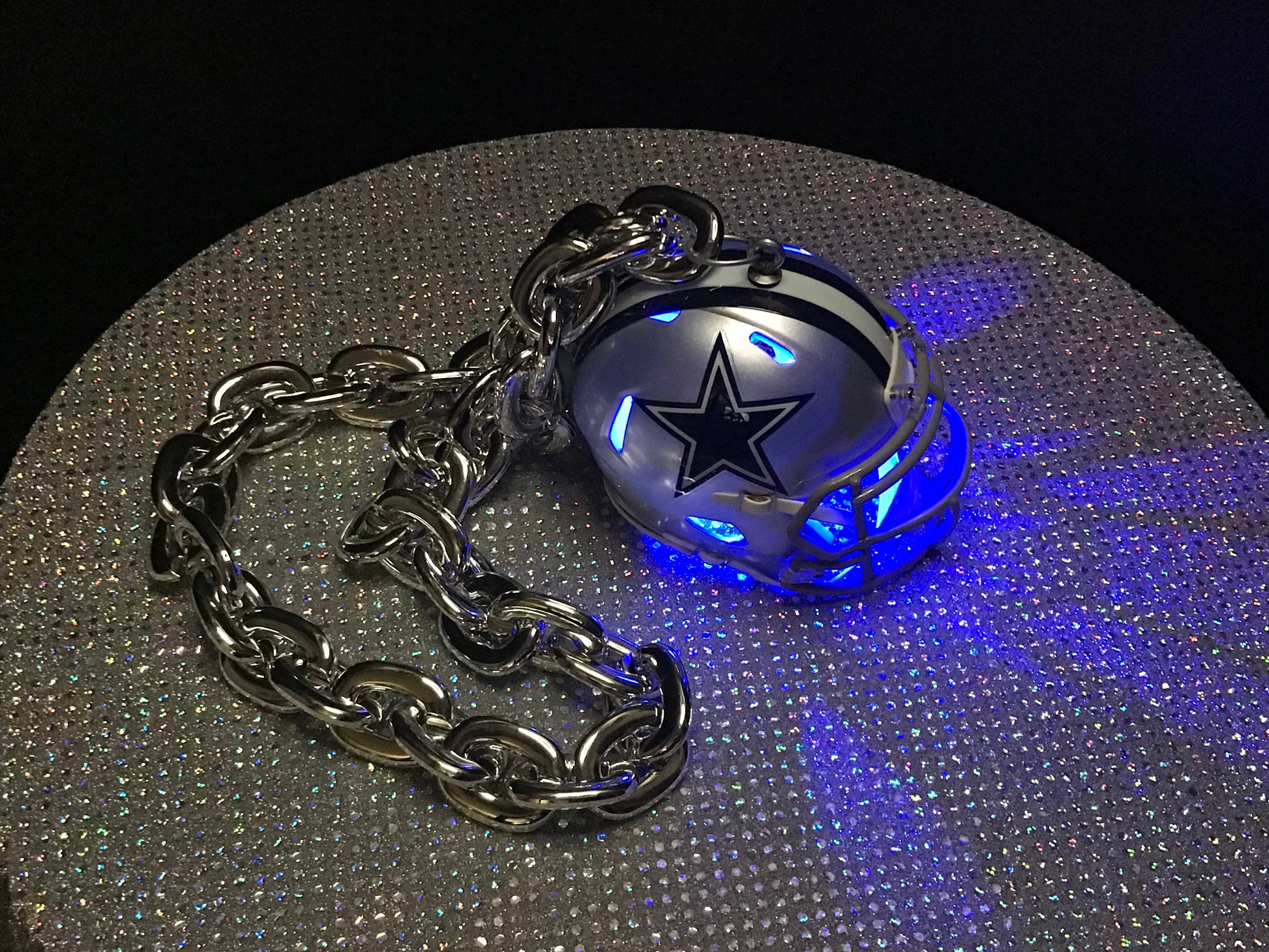 dallas cowboys football helmet charm Dallas Cowboys Custom Chain Helmet – Stingers Custom Chain Mini Helmets