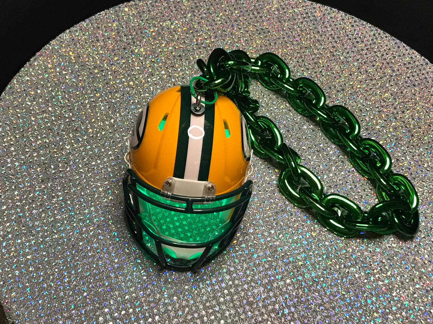 Green Bay Packers Custom Chain Helmets