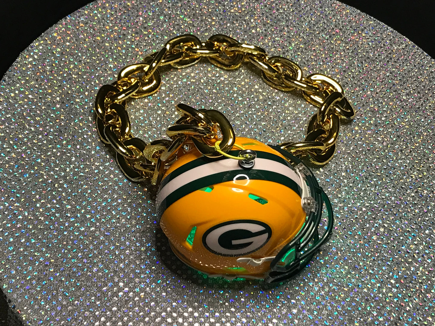 Green Bay Packers Custom Chain Helmets