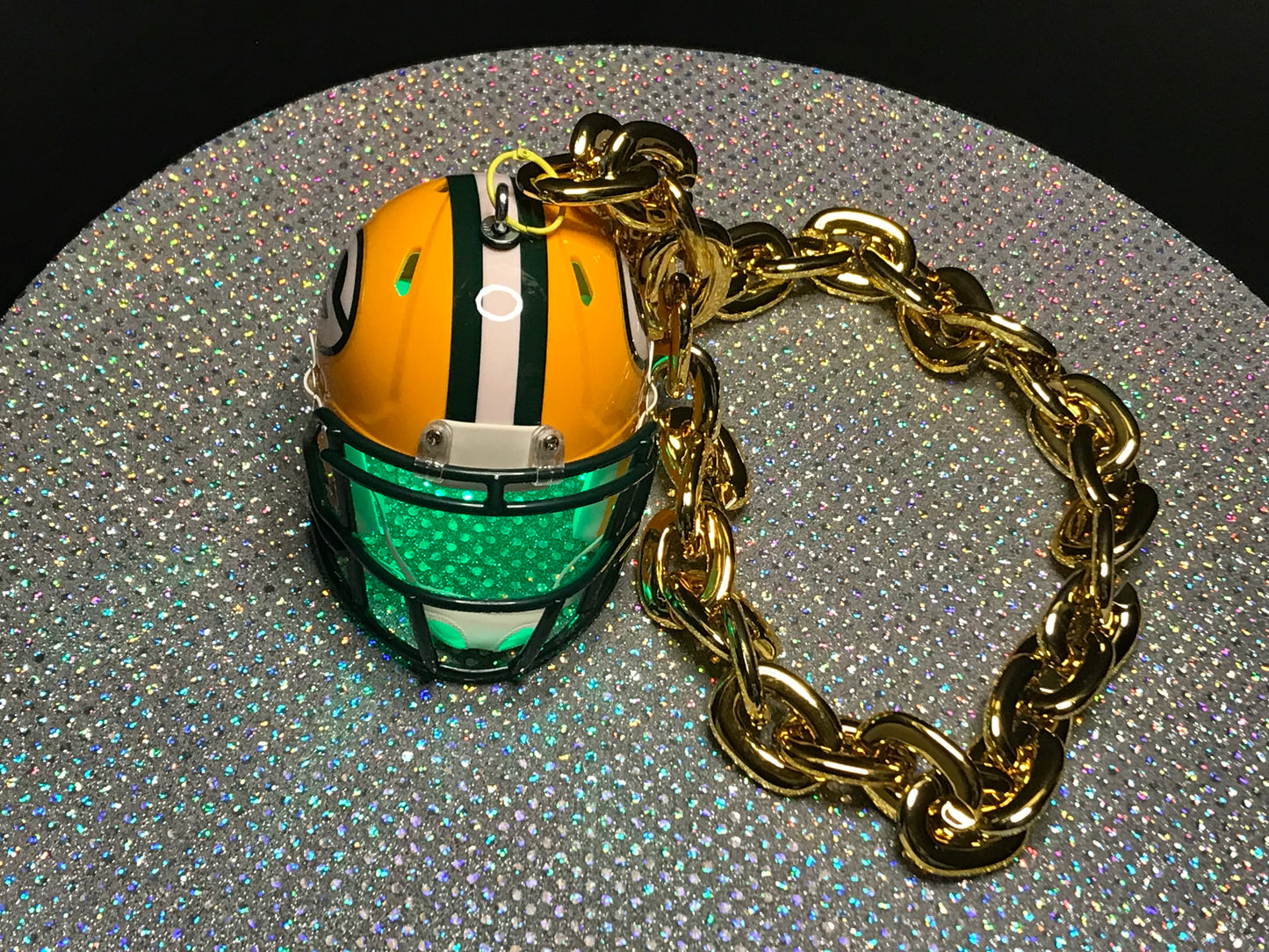 Green Bay Packers Custom Chain Helmets