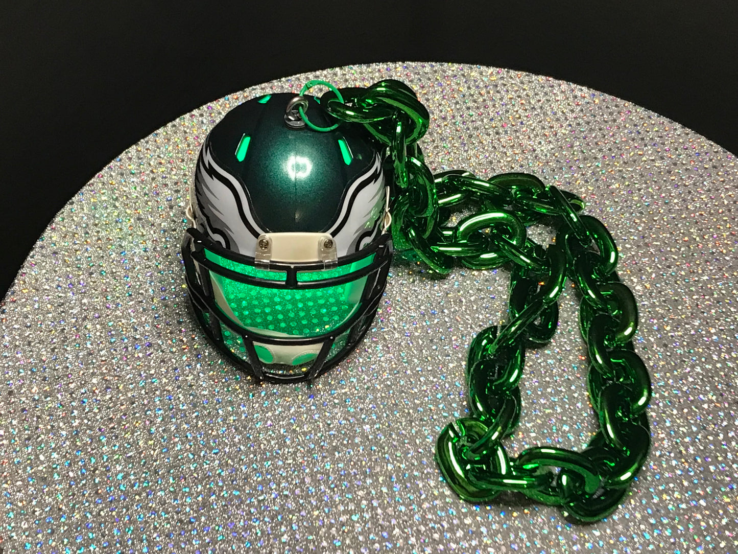 Philadelphia Eagles Custom Chain Helmet