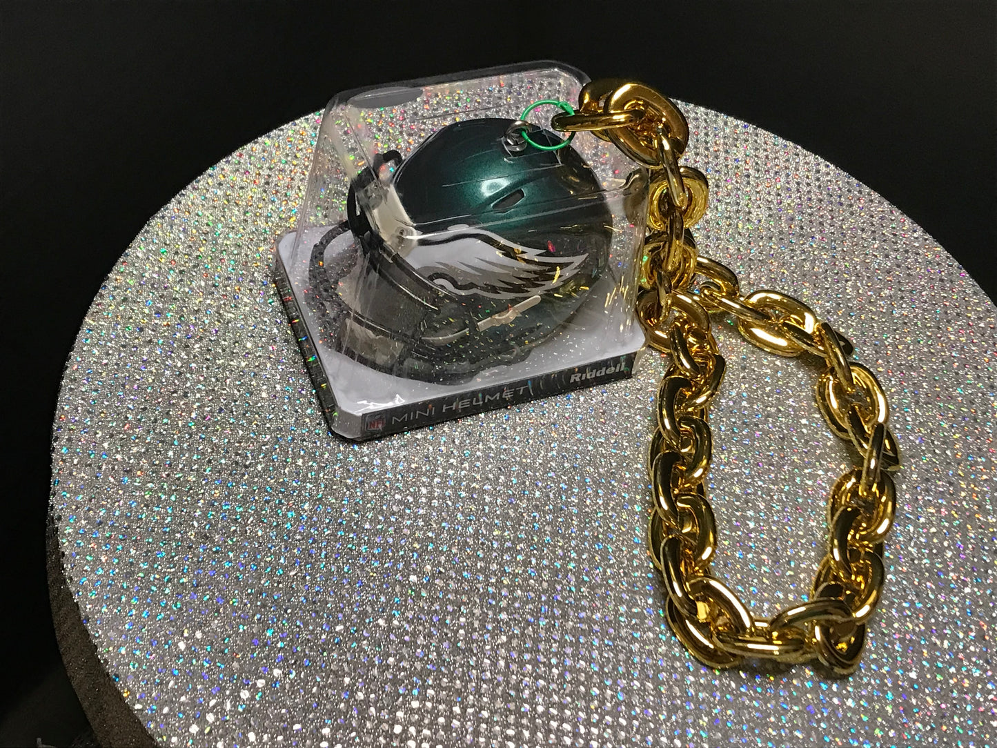 Philadelphia Eagles Custom Chain Helmet