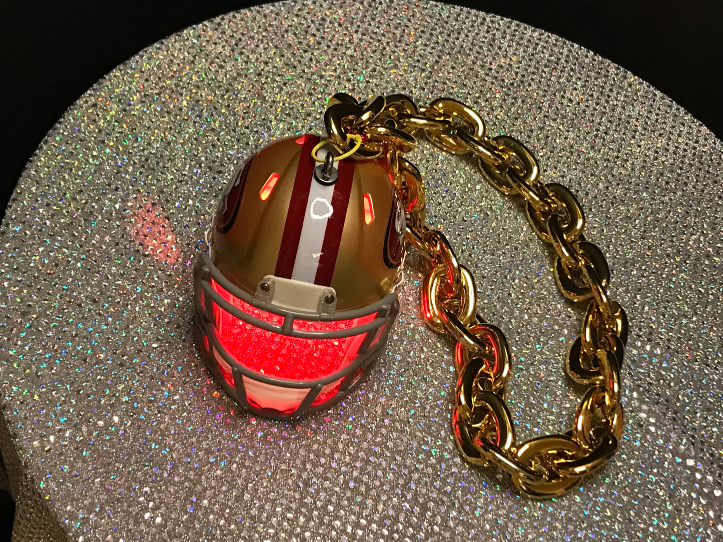 San Francisco 49ers Custom Chain Helmets